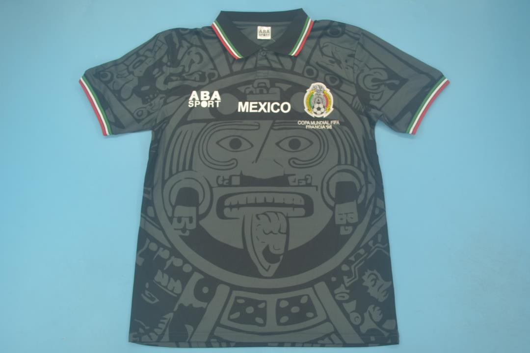 AAA Quality Mexico 1998 World Cup Special Black Soccer Jersey